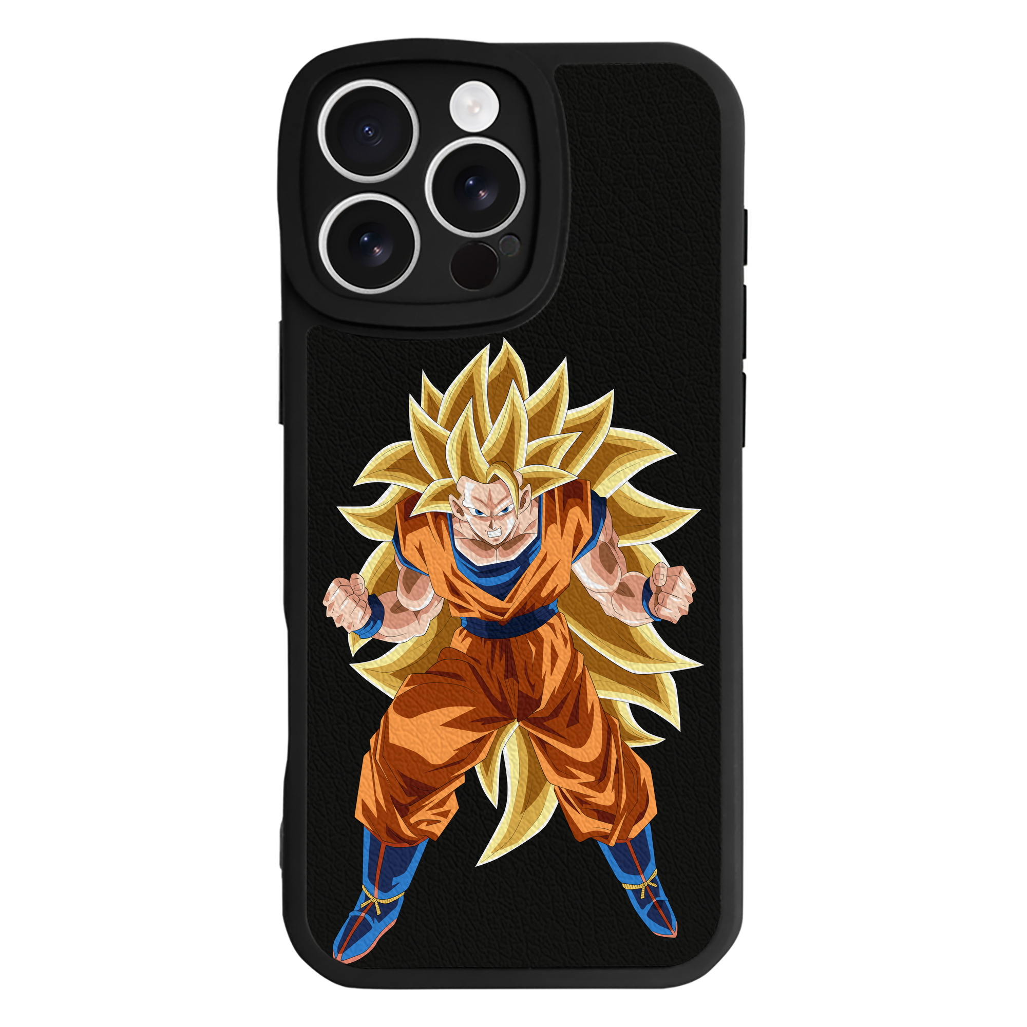 （画像用） ドラゴンボール 孫悟空（そん ごくう）Son Goku カカロット DRAGON BALL Kakarotto 【iPhone 16シリーズ対応】シリコンスマホケース（レザー調） 材質：シリコン